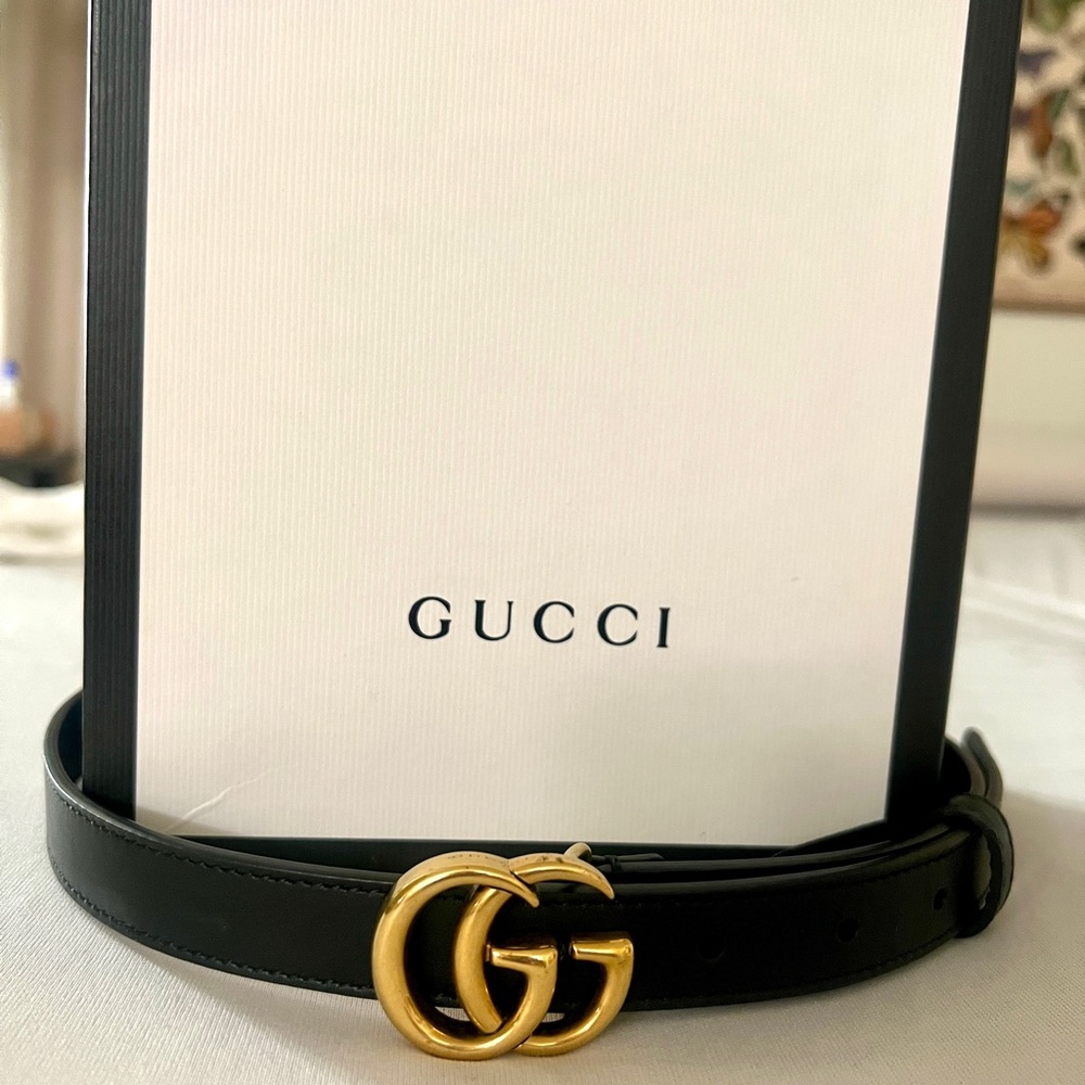 Gucci Marmont Thin Belt *Flawless